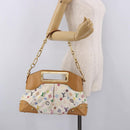 LOUIS VUITTON Monogram Multicolor Judy MM Bag 2way White M40255 LV Auth bs36132A-24