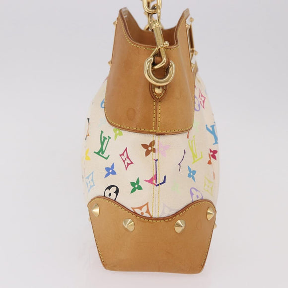LOUIS VUITTON Monogram Multicolor Judy MM Bag 2way White M40255 LV Auth bs36132A