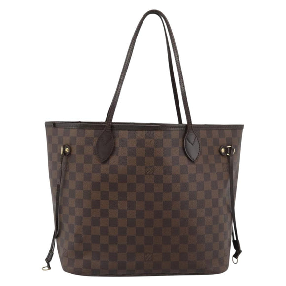 LOUIS VUITTON Damier Ebene Neverfull MM Tote Bag N51105 LV Auth bs36133