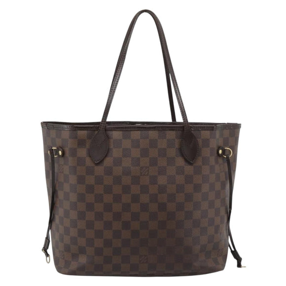 LOUIS VUITTON Damier Ebene Neverfull MM Tote Bag N51105 LV Auth bs36133