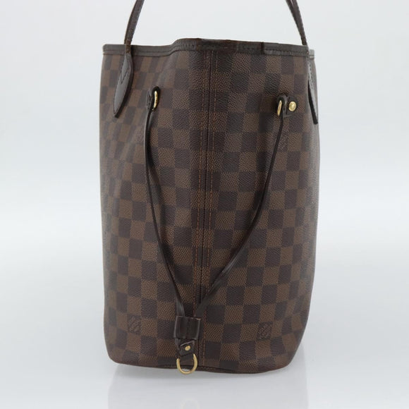 LOUIS VUITTON Damier Ebene Neverfull MM Tote Bag N51105 LV Auth bs36133