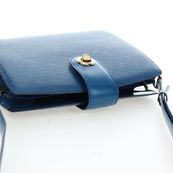 LOUIS VUITTON Epi Capuchin Shoulder Bag Blue M52345 LV Auth bs36136A