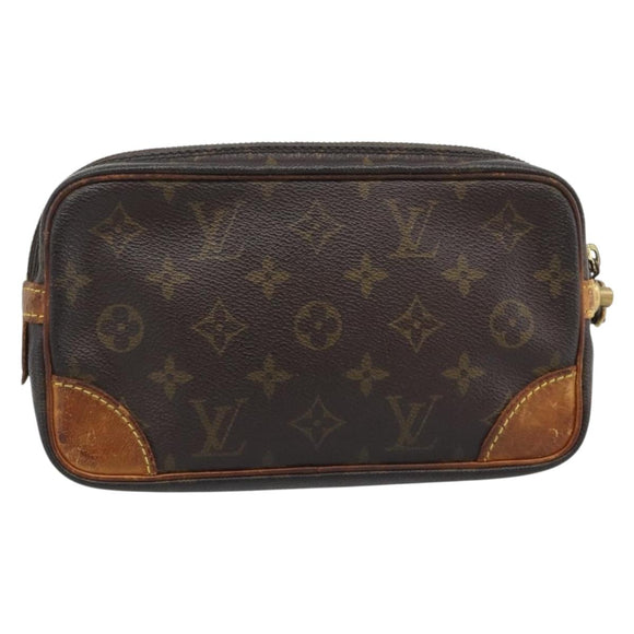 LOUIS VUITTON Monogram Marly Dragonne PM Clutch Bag M51827 LV Auth bs36142