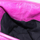 BALENCIAGA The Drum Hand Bag Leather Purple 232732 Auth bs36143V-19