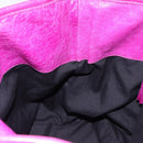 BALENCIAGA The Drum Hand Bag Leather Purple 232732 Auth bs36143V-20