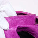 BALENCIAGA The Drum Hand Bag Leather Purple 232732 Auth bs36143V-11