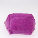 BALENCIAGA The Drum Hand Bag Leather Purple 232732 Auth bs36143V-5