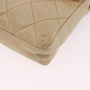 CHANEL Matelasse Waist bag Lamb Skin Beige Gold CC Auth bs36144-14