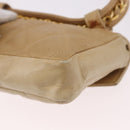 CHANEL Matelasse Waist bag Lamb Skin Beige Gold CC Auth bs36144-16