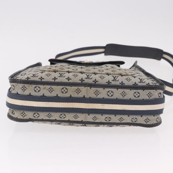 LOUIS VUITTON Monogram Mini Besace Mary Kate Bag Navy M92320 LV Auth bs36145