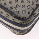 LOUIS VUITTON Monogram Mini Besace Mary Kate Bag Navy M92320 LV Auth bs36145-16