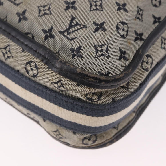 LOUIS VUITTON Monogram Mini Besace Mary Kate Bag Navy M92320 LV Auth bs36145