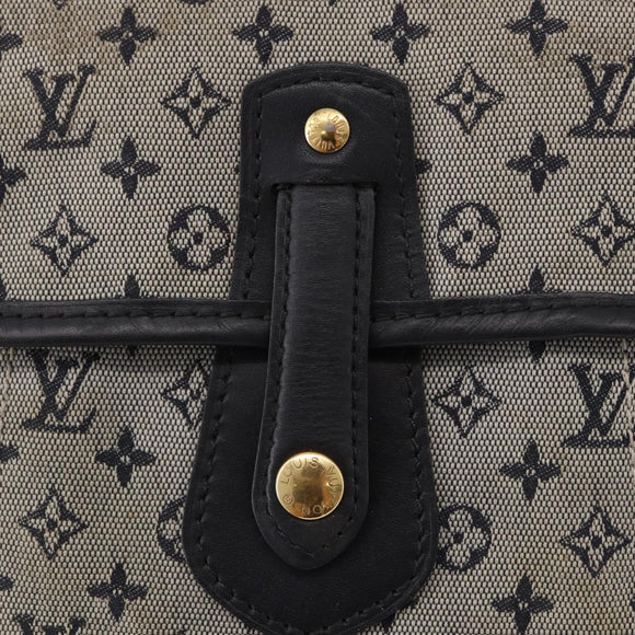 LOUIS VUITTON Monogram Mini Besace Mary Kate Bag Navy M92320 LV Auth bs36145