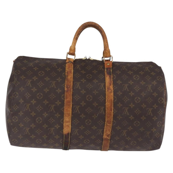 LOUIS VUITTON Monogram Keepall 50 Boston Bag M41426 LV Auth bs36147