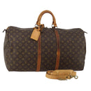 LOUIS VUITTON Monogram Keepall Bandouliere 55 Boston Bag M41414 LV Auth bs36149-1