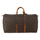 LOUIS VUITTON Monogram Keepall Bandouliere 55 Boston Bag M41414 LV Auth bs36149-2
