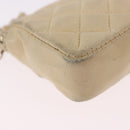 CHANEL Mini Mini Matelasse Charm Lamb Skin Beige CC Auth bs36151-15