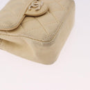 CHANEL Mini Mini Matelasse Charm Lamb Skin Beige CC Auth bs36151-8
