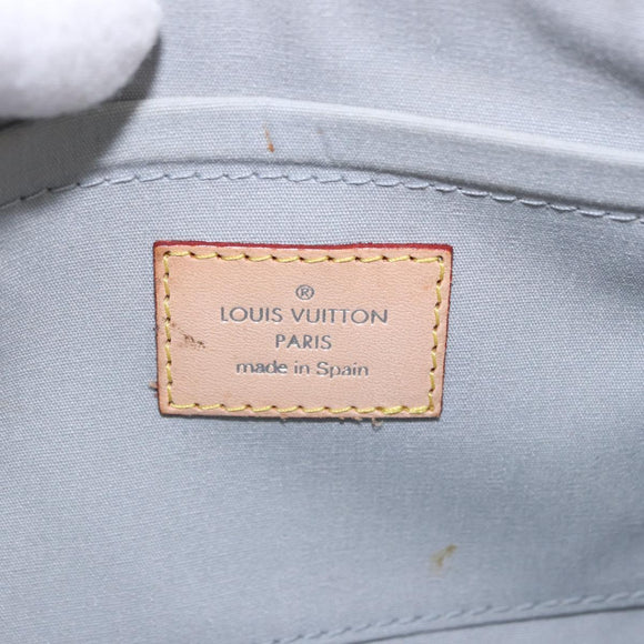 LOUIS VUITTON Monogram Miroir Pochette Platt Pouch Silver M95277 LV Auth bs36152
