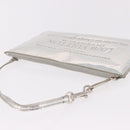 LOUIS VUITTON Monogram Miroir Pochette Platt Pouch Silver M95277 LV Auth bs36152-8