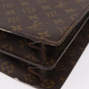 LOUIS VUITTON Monogram Serviette Fermoir Business Bag M53305 LV Auth bs36154-16