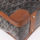 GOYARD Herringbone Boston Bag PVC Black Silver Auth bs36155-12