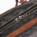 GOYARD Herringbone Boston Bag PVC Black Silver Auth bs36155-14
