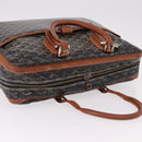GOYARD Herringbone Boston Bag PVC Black Silver Auth bs36155-6