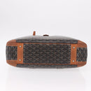GOYARD Herringbone Boston Bag PVC Black Silver Auth bs36155-9