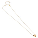 LOUIS VUITTON Essential V Necklace Gold M61083 LV Auth bs36156-2