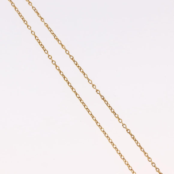 LOUIS VUITTON Essential V Necklace Gold M61083 LV Auth bs36156