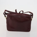 GIVENCHY Shoulder Bag Leather 3 Set Beige Black Red Auth bs36160-17