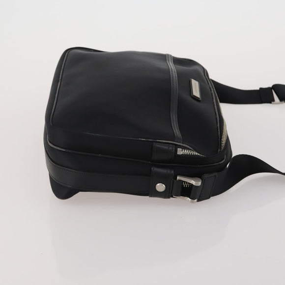 Burberrys Nova Check Hand Bag Canvas nylon 2 Set Black Beige Auth bs36161