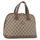 GUCCI GG Supreme Hand Bag PVC Beige Gold 000 46 6004 Auth bs36163-1