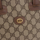 GUCCI GG Supreme Hand Bag PVC Beige Gold 000 46 6004 Auth bs36163-15