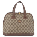 GUCCI GG Supreme Hand Bag PVC Beige Gold 000 46 6004 Auth bs36163-2