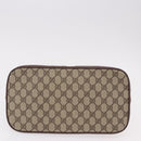 GUCCI GG Supreme Hand Bag PVC Beige Gold 000 46 6004 Auth bs36163-9