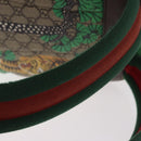 GUCCI GG Supreme Web Sherry Line Backpack PVC Bengal Beige 428027 Auth bs36164-10