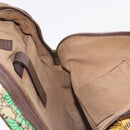 GUCCI GG Supreme Web Sherry Line Backpack PVC Bengal Beige 428027 Auth bs36164-22