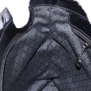 GUCCI Bamboo Hand Bag Canvas Black Silver 000 1998 0540 Auth bs36165-19