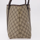 GUCCI GG Supreme Tote Bag PVC Beige Silver 114595 Auth bs36166-5