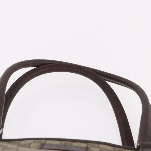 GUCCI GG Supreme Tote Bag PVC Beige Silver 114595 Auth bs36166