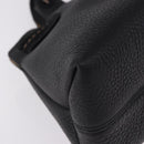 Salvatore Ferragamo Hand Bag Leather Black Gold Auth bs36167-9