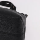 Salvatore Ferragamo Hand Bag Leather Black Gold Auth bs36167-14