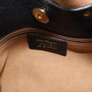 Salvatore Ferragamo Hand Bag Leather Black Gold Auth bs36167-12