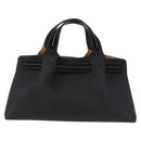 Salvatore Ferragamo Hand Bag Leather Black Gold Auth bs36167-13