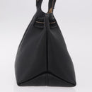 Salvatore Ferragamo Hand Bag Leather Black Gold Auth bs36167-3