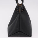 Salvatore Ferragamo Hand Bag Leather Black Gold Auth bs36167-4