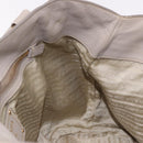 PRADA Hand Bag Leather 2way Gray Gold Auth bs36168-22
