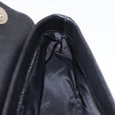 Salvatore Ferragamo Gancini Hand Bag Leather Black Gold Auth bs36169V-18